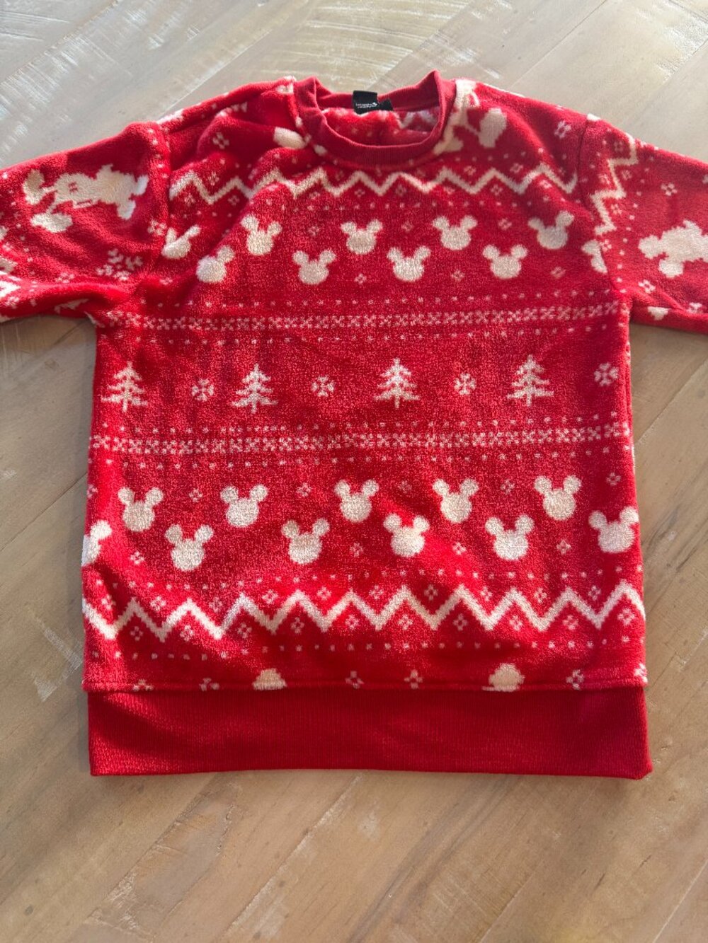 Official Disney Parks Mickey Mouse Ugly Christmas Sweater Soft Fleece Pullover